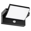 Ideal Lux - LED Lauko sieninis šviestuvas su jutikliu SWIPE LED/21W/230V CRI 90 IP54 juoda